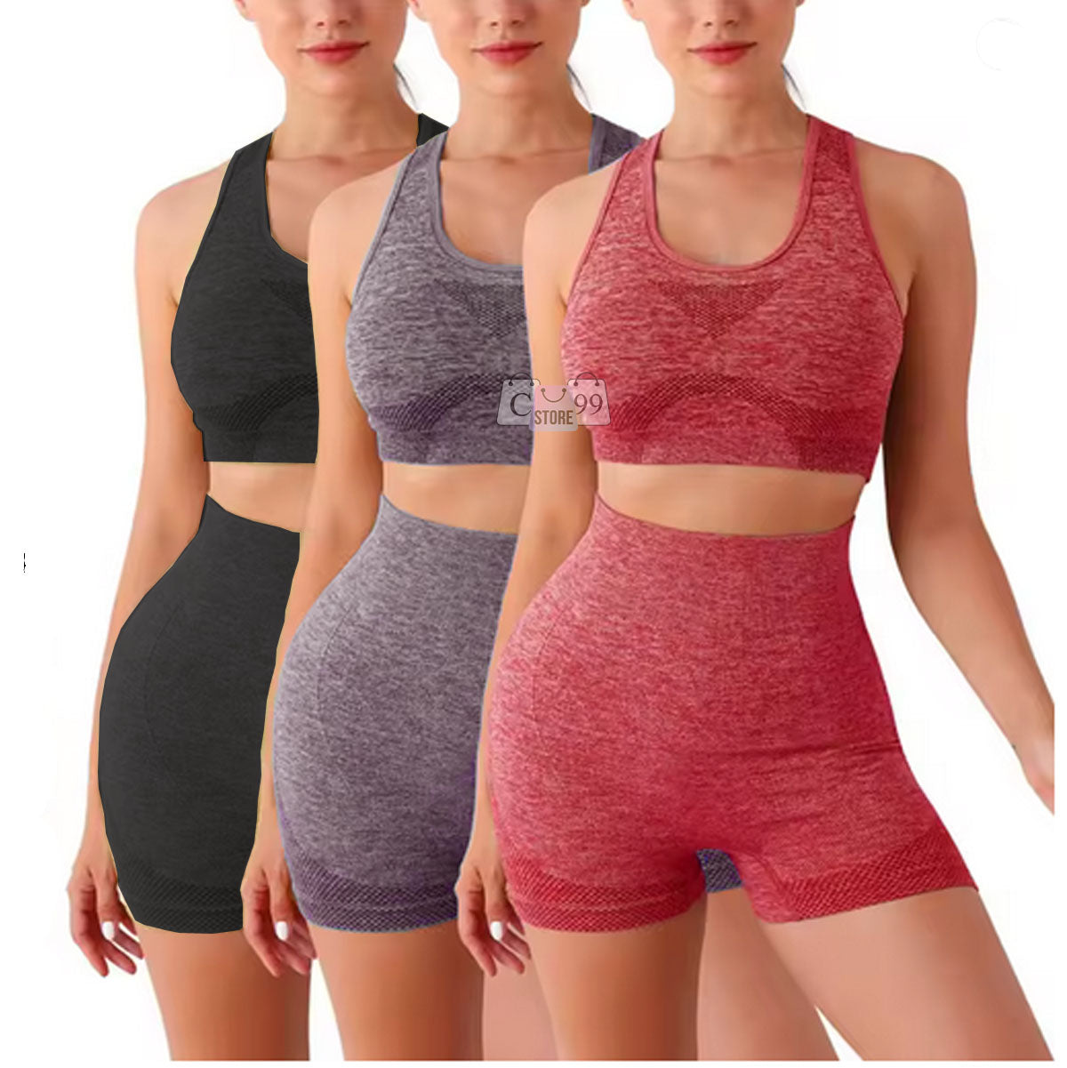 Conjunto Deport Short Levanta Cola Y Top